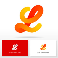 Letter L logo icon design template elements