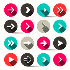 Arrows in Circles - Vector