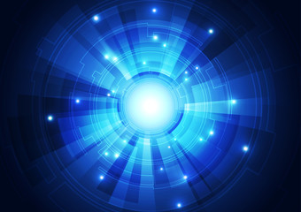 abstract future technology concept background, vector