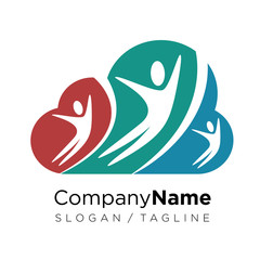 Cloud logo icon vector