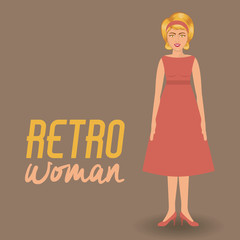 Retro woman design