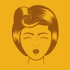 Retro woman design