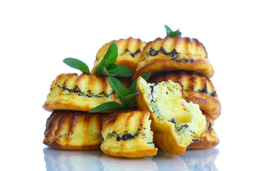 muffin with cheese stuffing poppy