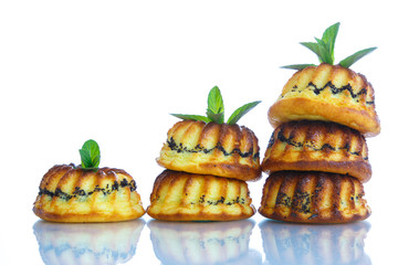 muffin with cheese stuffing poppy
