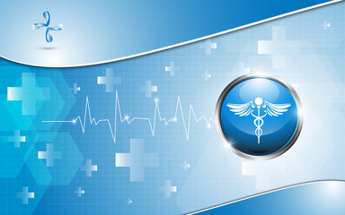 vector background logo health care concept