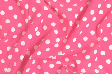 Polka dot fabric ruffled - 83583908