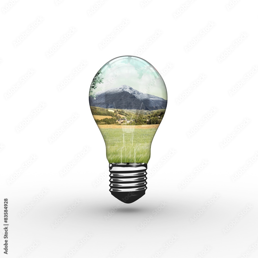 Poster Composite image of empty light bulb