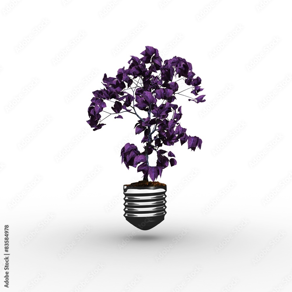 Poster Composite image of empty light bulb