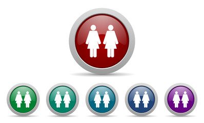 pair vector icons set