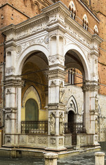 Fototapeta na wymiar Cappella di Piazza, Siena,Italy