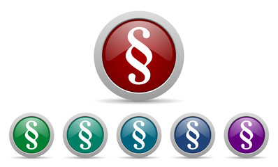paragraph vector web icon set