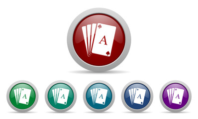 casino vector web icon set