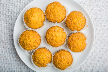 Fresh baked homemade healthy muffins