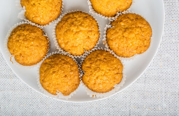 Fresh baked homemade healthy muffins