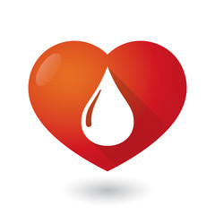 Heart icon with a fuel drop