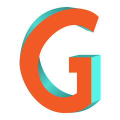 Twisted Letter G Logo Icon Design Template Element