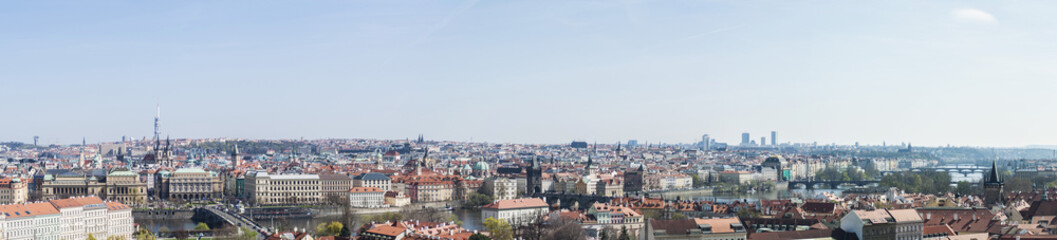 Fototapeta na wymiar Panoramic photo: Prague