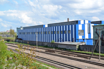 Production shop of car-building plant