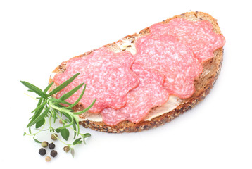 Wholesome Bread with Salami
