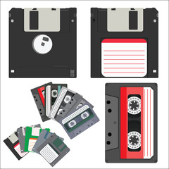 Floppy disks and cassettes