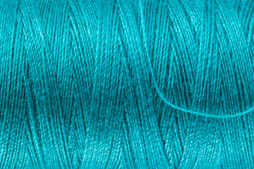 Fototapeta premium Petrol Blue Sewing Yarn