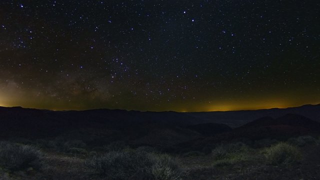 Dantes View, Death Valley Night Sky Milky Way Timelapse