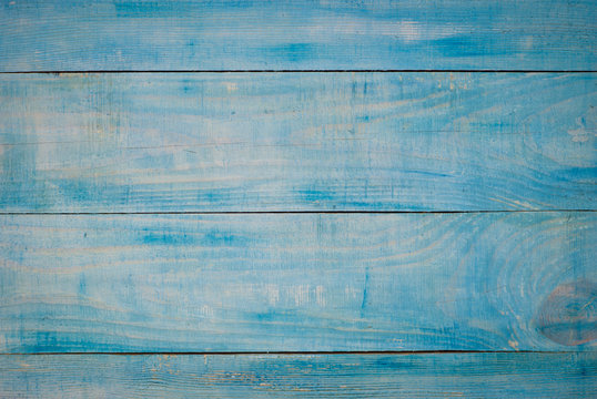 Blue wooden background