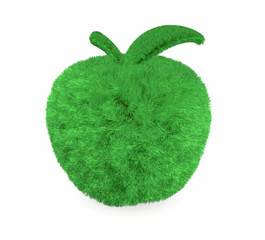 apple made with green grass