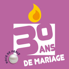 Anniversaire de mariage - 30 ans
