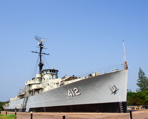 Prasae old battleship museum in Thailand