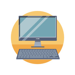 Monitor with Keyboard