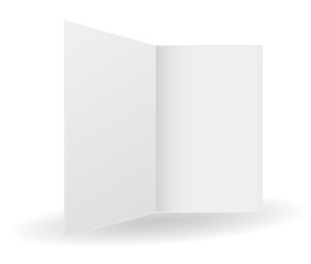 folder opened white 3d