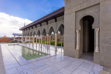 Internal yard with colonnade in Rabat fortress in Georgia