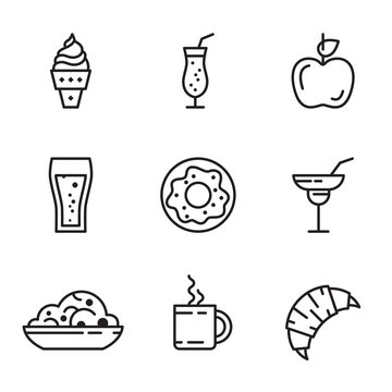 Vector Food Icons Set