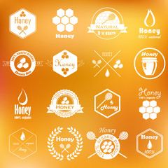 vector collection of honey badges - 83599714