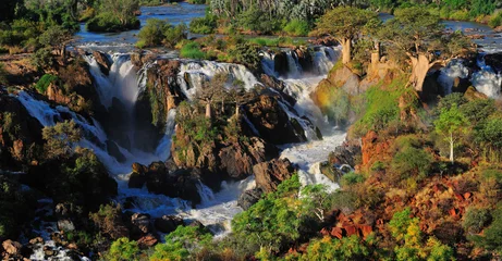 Foto auf Acrylglas Epupa Wasserfall Panorama, Namibia © dpreezg
