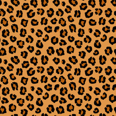 vector seamless leopard pattern
