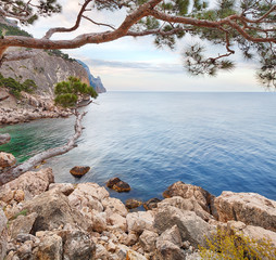 Rocky seascape of Crimea, Ukraine