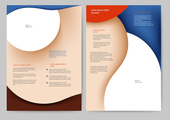 Abstract colored brochure
