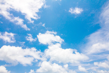 Blue sky with clouds in sunny day