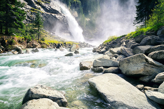 Fototapeta Krimmler Wasserfall