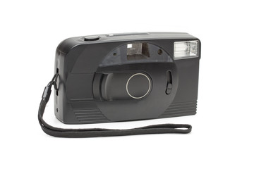 camera on the white background