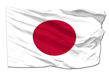 Japan waving flag
