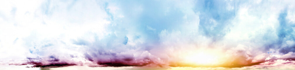 Colorful sky and clouds
