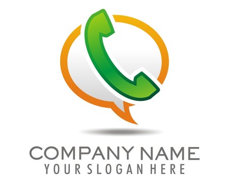 green mobile phone logo image vector
