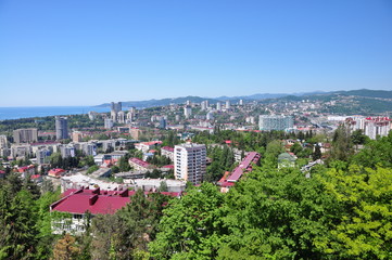 Город Сочи весной