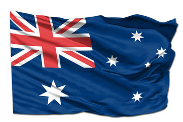 Australia waving flag