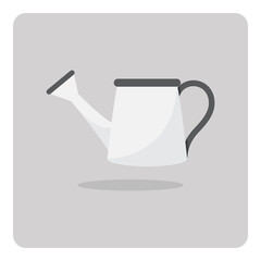 Vector of flat icon, watering can on isolated background