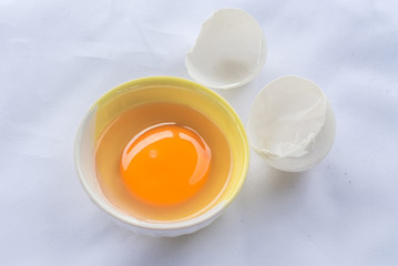 nutrient egg on soft background