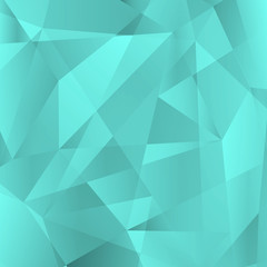 Abstract turquoise background with crystals, vector